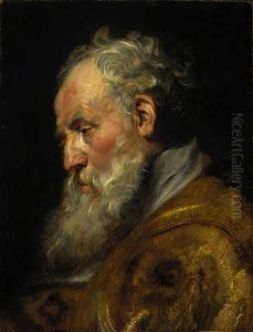 A Study of a Head (Saint Ambrose)