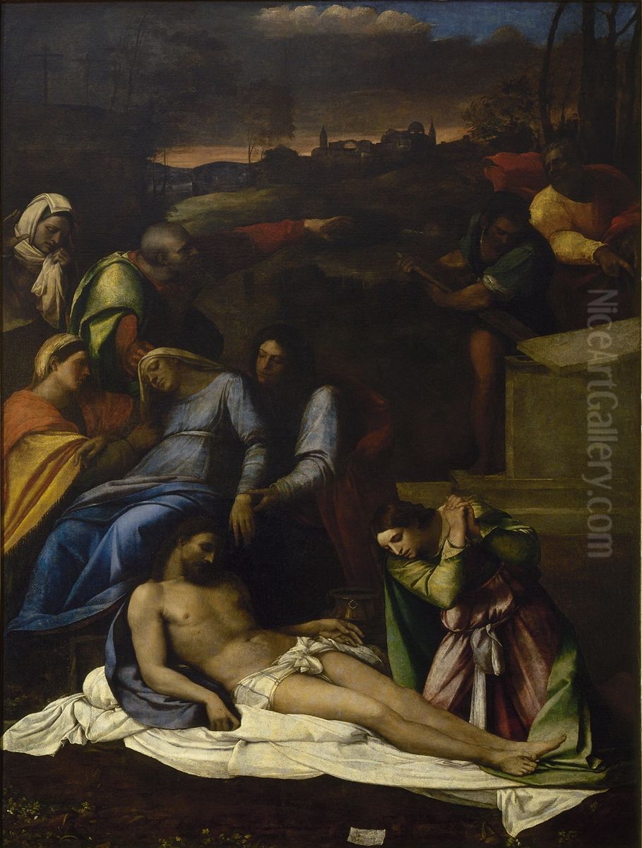 Lamentation of Christ Oil Painting by Sebastiano Del Piombo