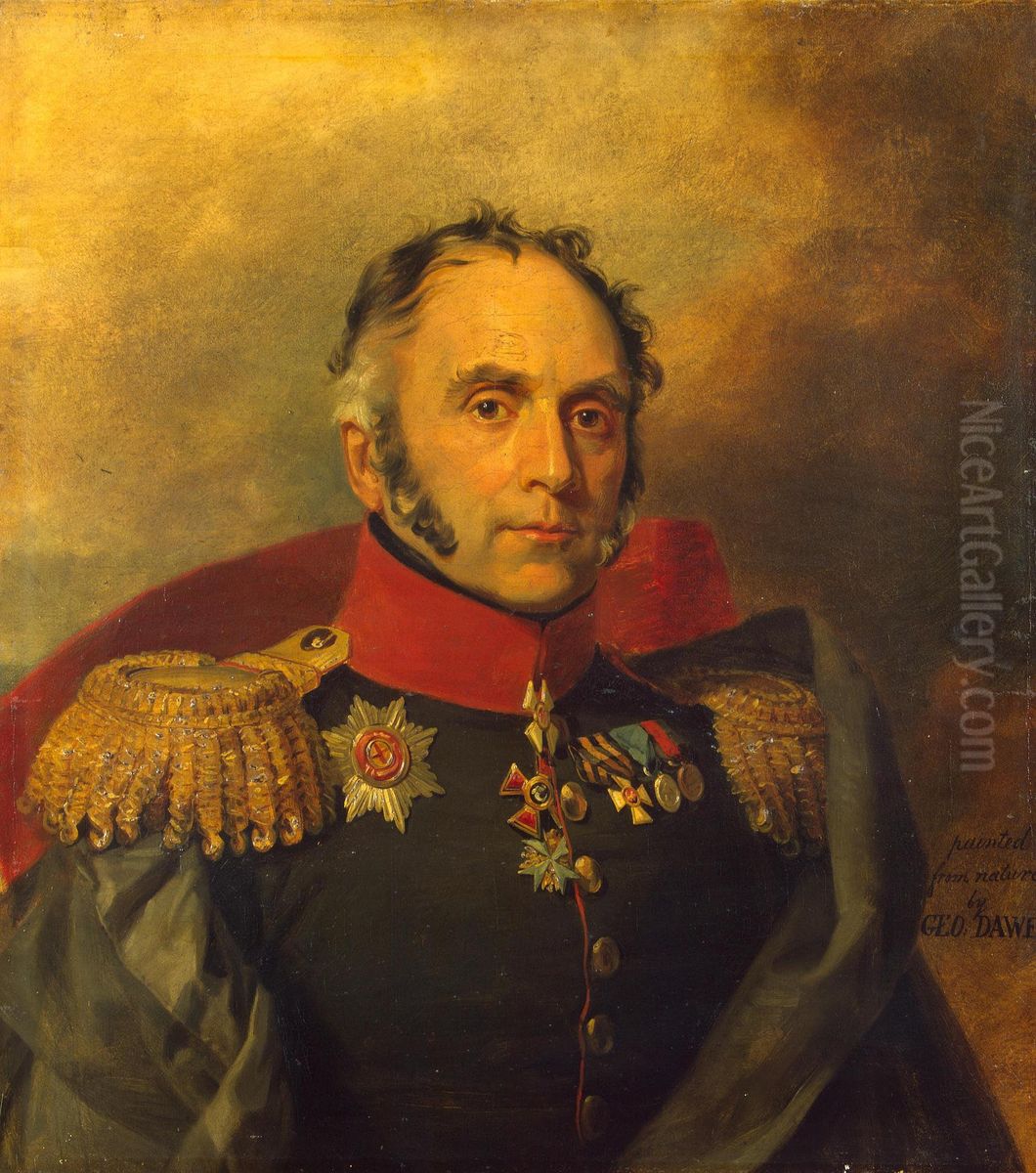 Portrait of Pyotr P. Schroeder (1770-1824) Oil Painting by George Dawe
