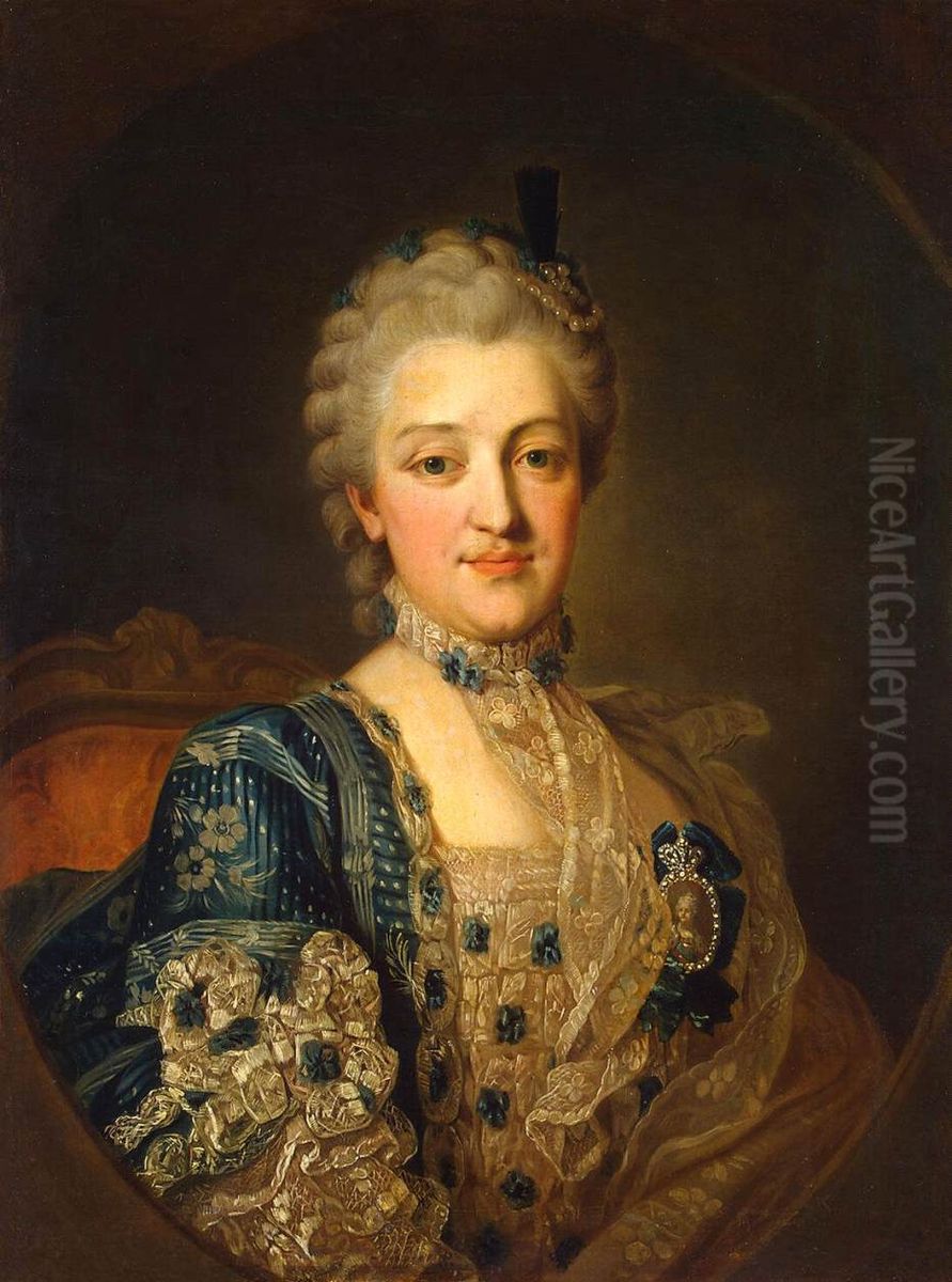 Portrait of Natalia Alexandrovna Repnina Oil Painting by Per Krafft the Elder