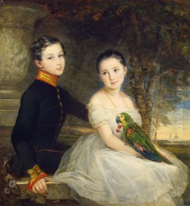 Children with a Parrot