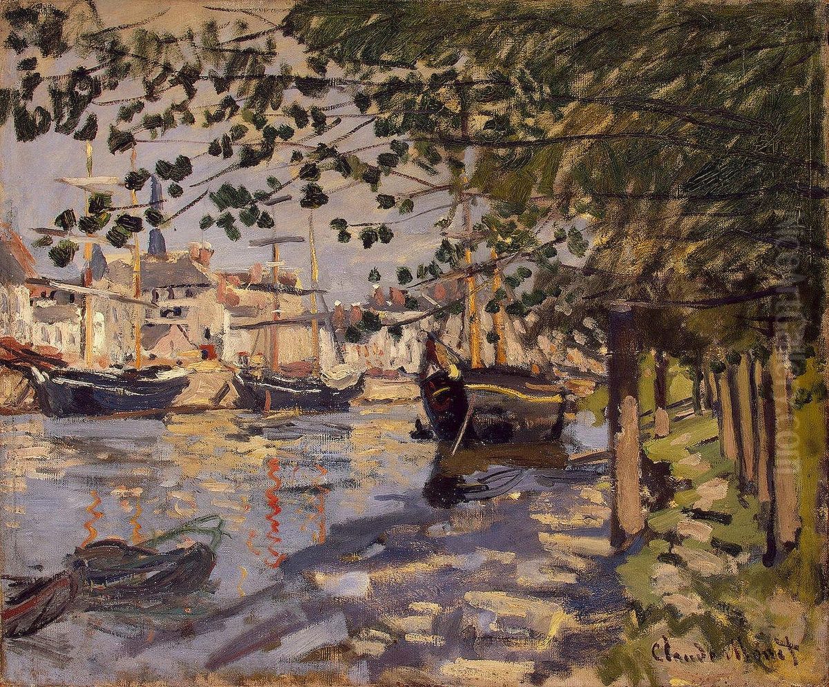 La Seine a Rouen Oil Painting by Claude Oscar Monet La Seine a Rouen Oil Painting by Claude Oscar Monet