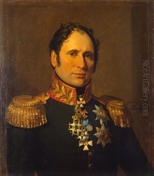 Portrait of Karl I. Oppermann (1765/66-1831) Oil Painting by George Dawe