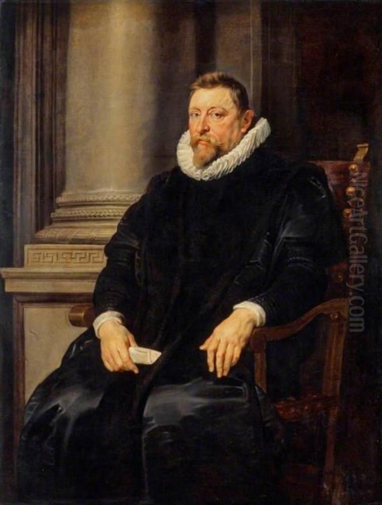 Portrait of Petrus Pecquius (1562 - 1625) Oil Painting by (studio of) Rubens, Peter Paul