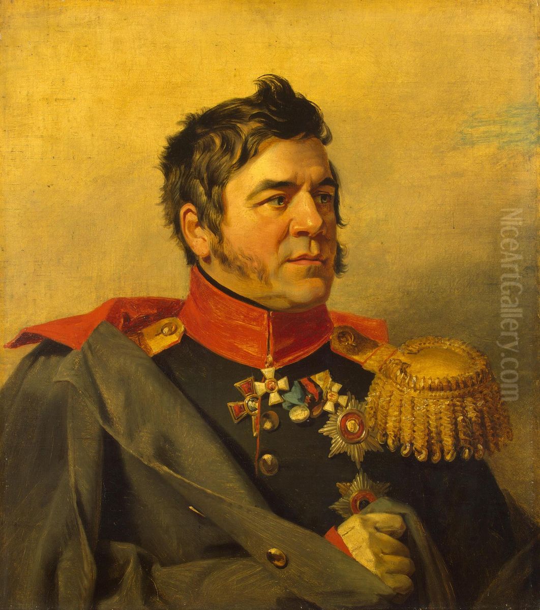 Portrait of Ivan L. Shakhovskiy (1777-1860) Oil Painting by George Dawe