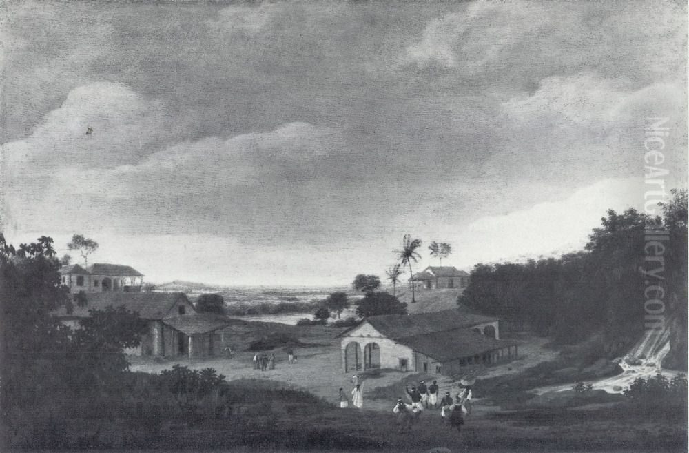 Sugar Mill (Sugar Plantation) Oil Painting by Frans Post