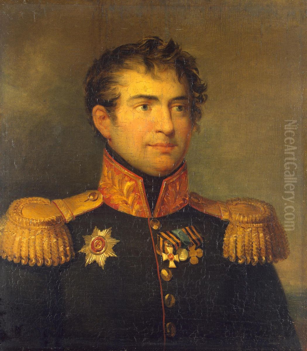 Portrait of Karl M. Herzdorf (1761-1813) Oil Painting by George Dawe