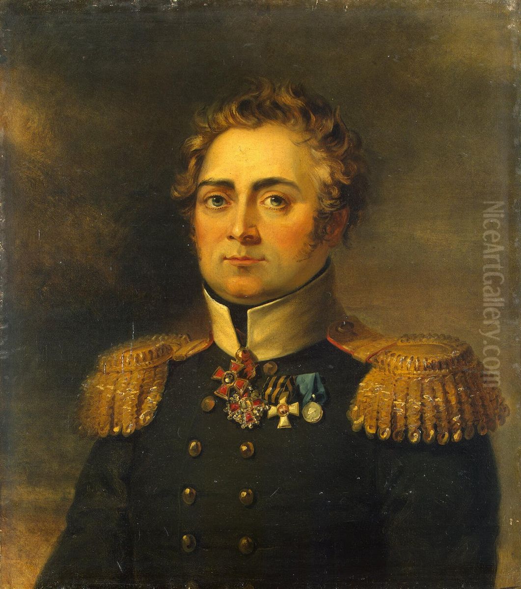 Portrait of Anton A. Skalon (1767-1812) Oil Painting by George Dawe