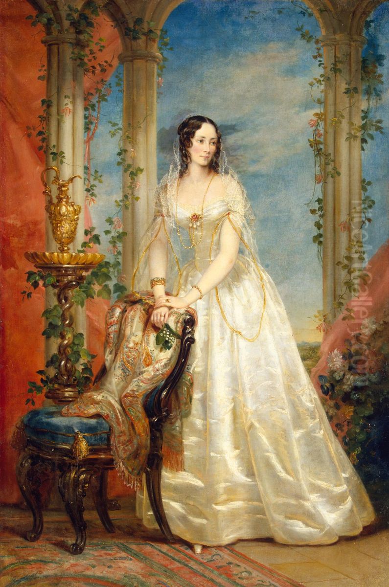 <<Portret Zinaidy Ivanovny Usupovoj (1809/10-1893)>> Oil Painting by Christina Robertson