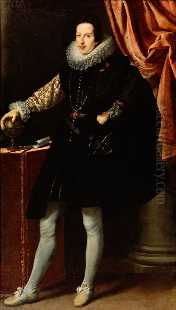 Portrait of Cosimo II de' Medici, Grand Duke of Tuscany Oil Painting by Justus Sustermans