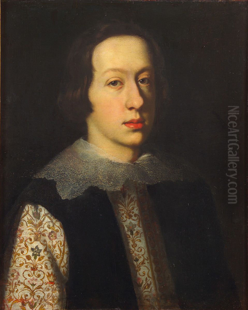 Mattias de' Medici (1613-1667), Brustbild Oil Painting by Justus Sustermans