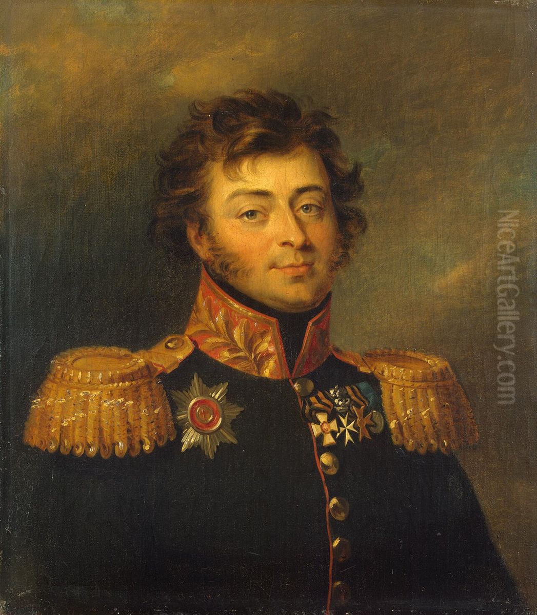 Portrait of Alexander A. Bashilov (1777-1847/49) Oil Painting by George Dawe Portrait of Alexander A. Bashilov (1777-1847/49) Oil Painting by George Dawe