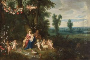 Madonna and Child, St John the Baptist and Angels
