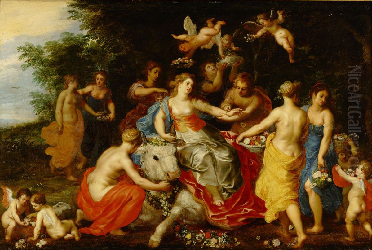 Europa auf dem Stier Oil Painting by Hendrick van Balen the Elder