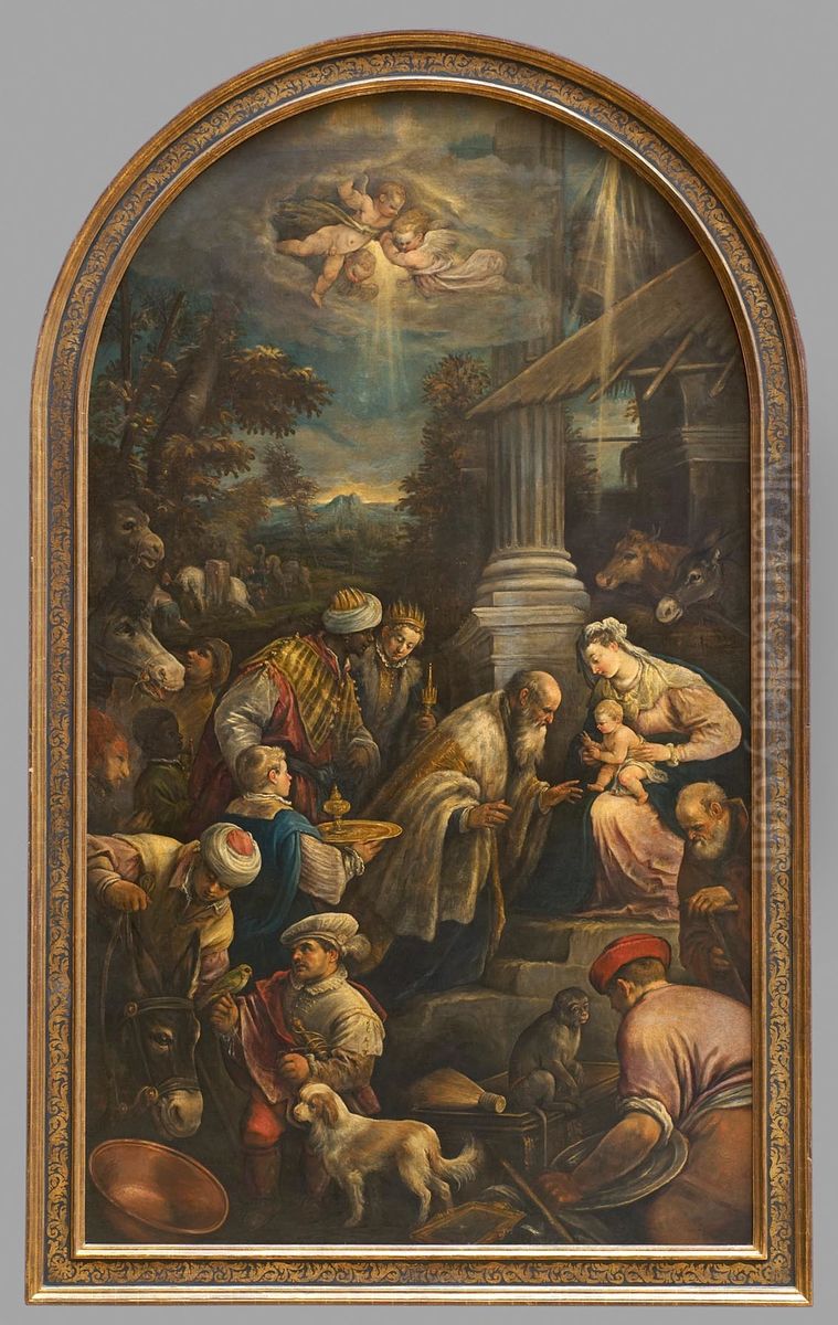 Adoration of the Magi Oil Painting by Francesco Bassano the Younger