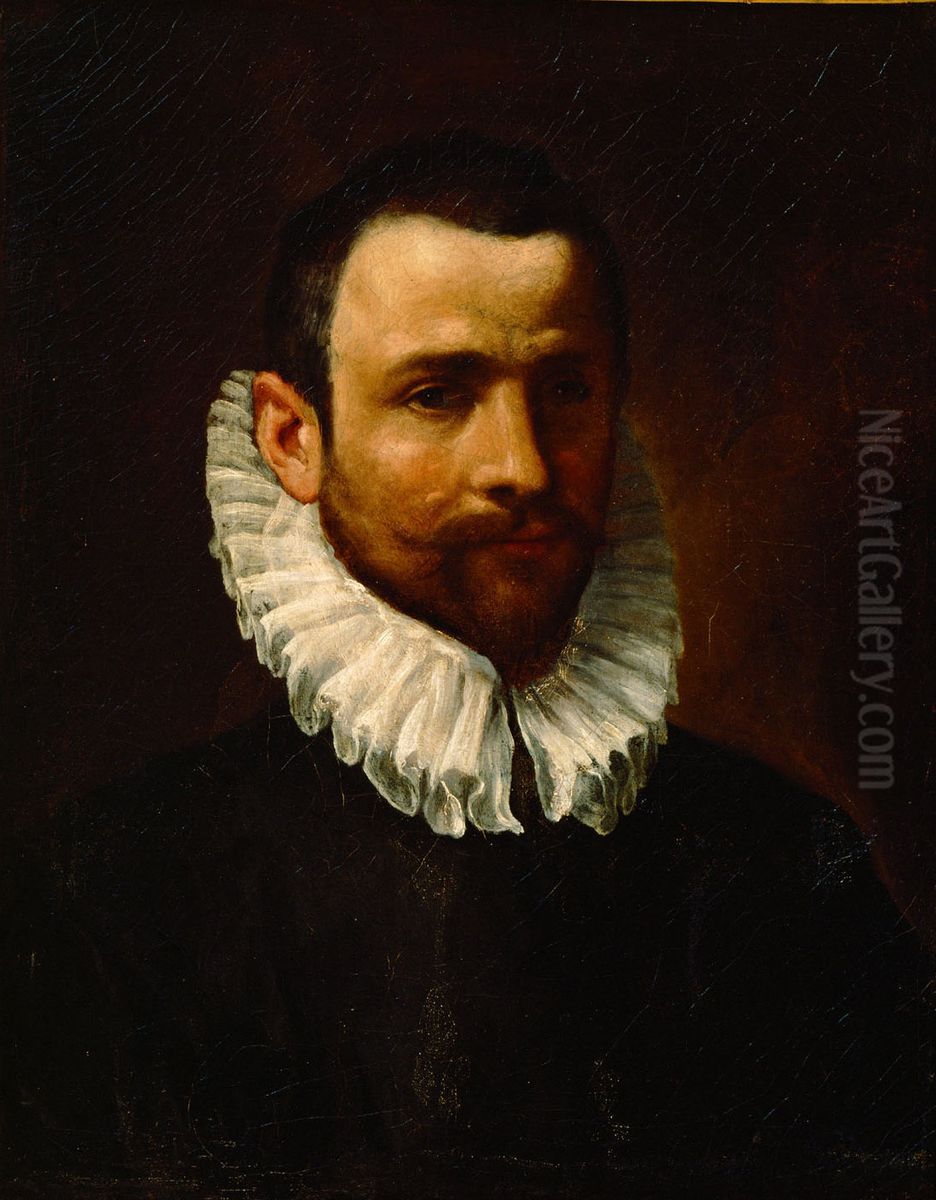 Portrait of Lodewijk Toeput Oil Painting by Hans Von Aachen