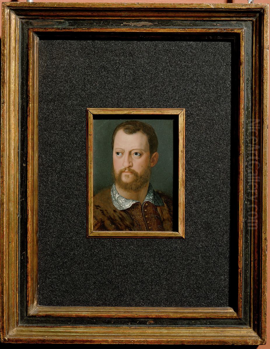 Cosimo I. Medici, Grossherzog von Toskana (1519-1574) Oil Painting by Alessandro Allori