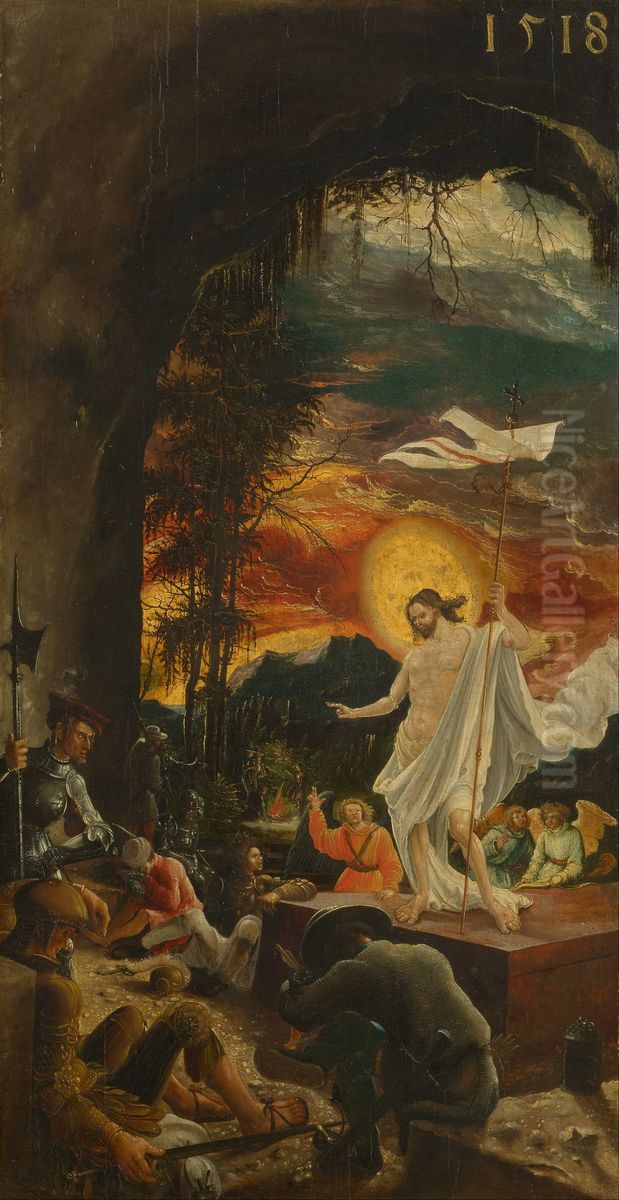 The Resurrection of Christ Oil Painting by Albrecht Altdorfer