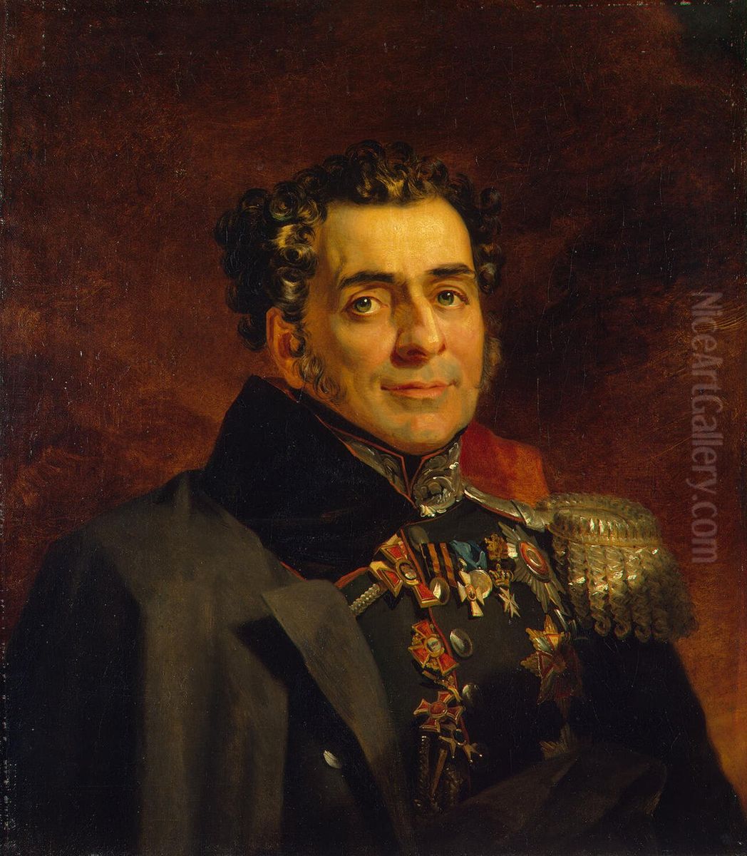 Portrait of Dmitry D. Kuruta (1769-1833) Oil Painting by George Dawe