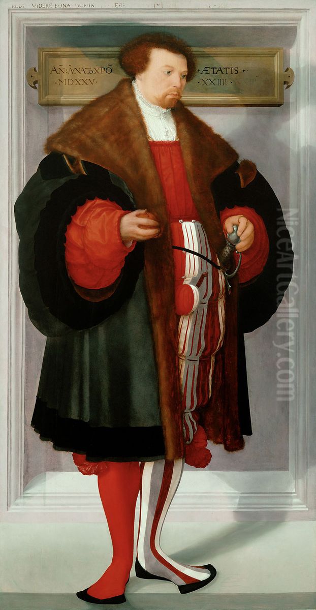 Bildnis eines Mannes Oil Painting by Christoph Amberger