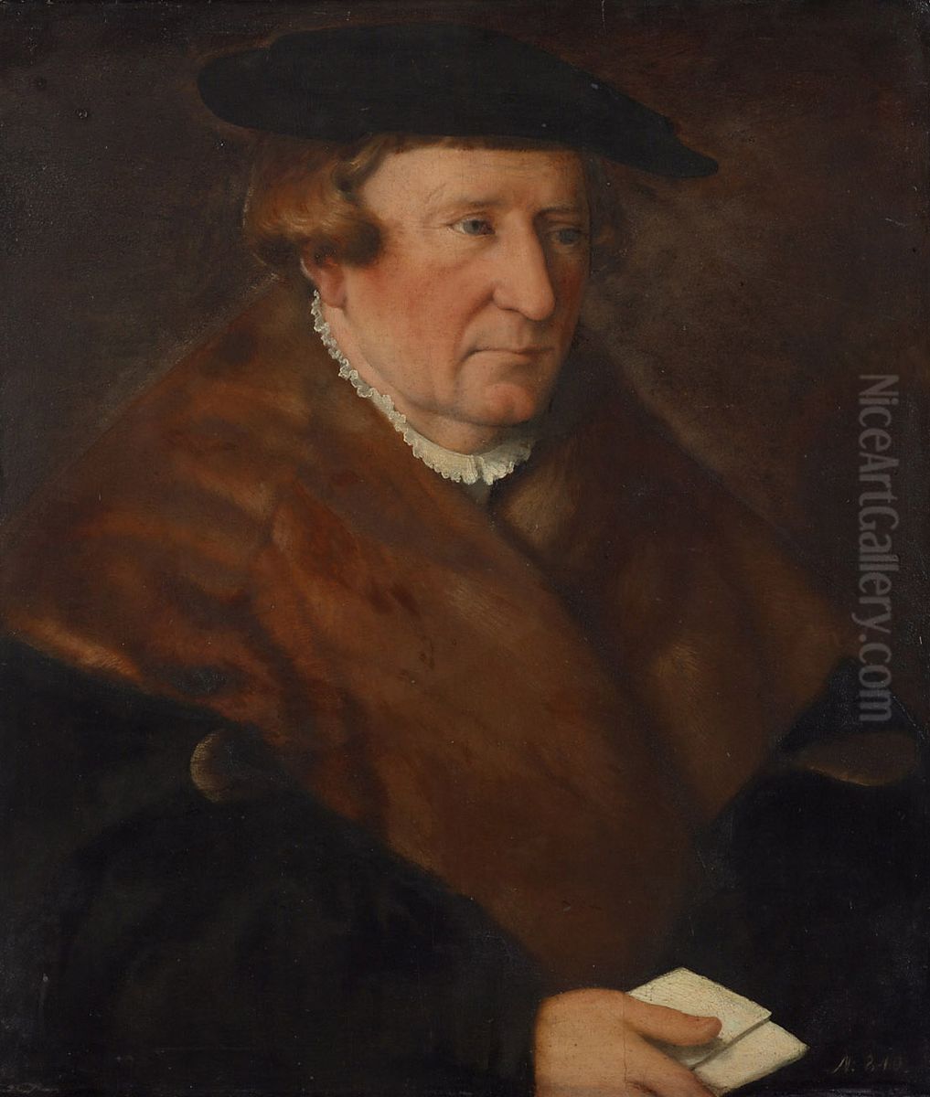 Bildnis des Stephan Eiselin (gest. 1549) Oil Painting by Christoph Amberger