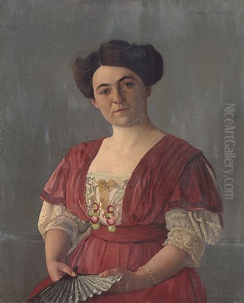 Portrait of Mme Haasen Oil Painting by Felix Vallotton