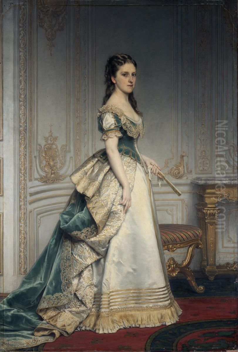 Portrait of Nadezhda Polovtseva Oil Painting by Charles Jalabert