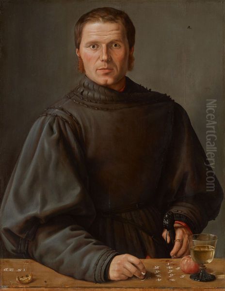 Portrait of a Man Oil Painting by Barthel Beham