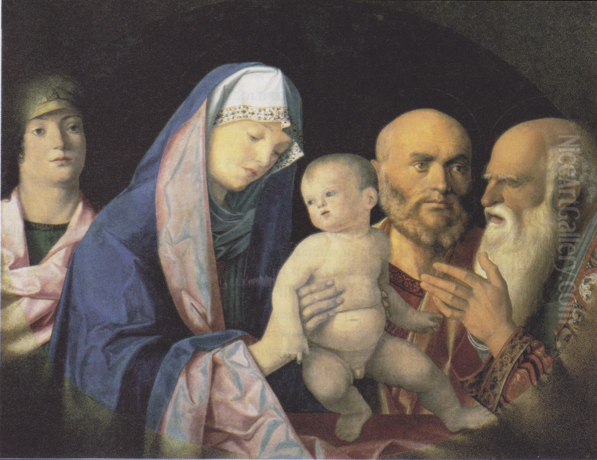 Darbringung Christi im Tempel Oil Painting by Giovanni Bellini