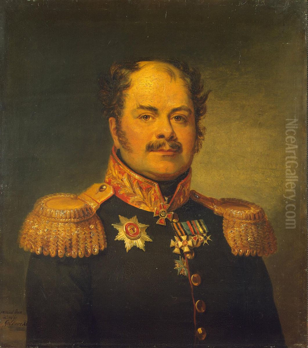 Portrait of Alexander S. Shulgin (circa 1775 - 1841) Oil Painting by George Dawe Portrait of Alexander S. Shulgin (circa 1775 - 1841) Oil Painting by George Dawe