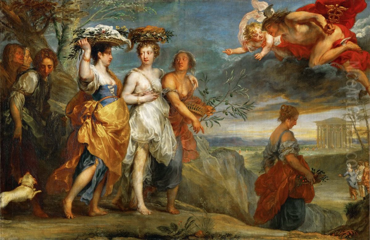 Mercury beholds Herse Oil Painting by Jan Boeckhorst
