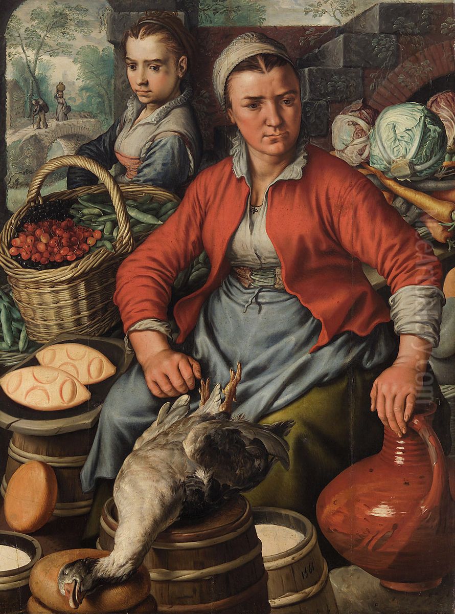 Market farmers Oil Painting by Joachim Beuckelaer