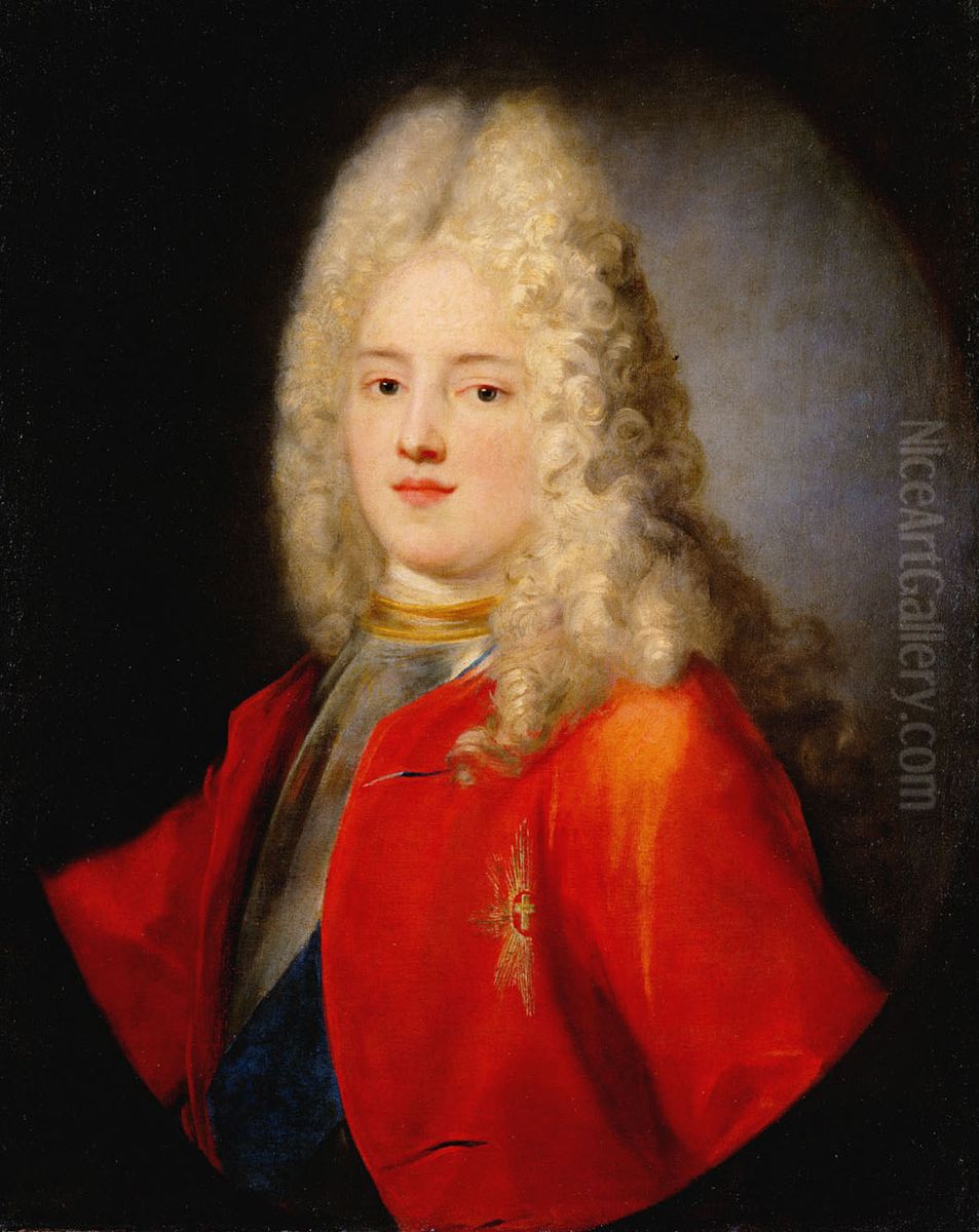 Prinz Friedrich August II. (1696-1763) Oil Painting by Rosalba Carriera