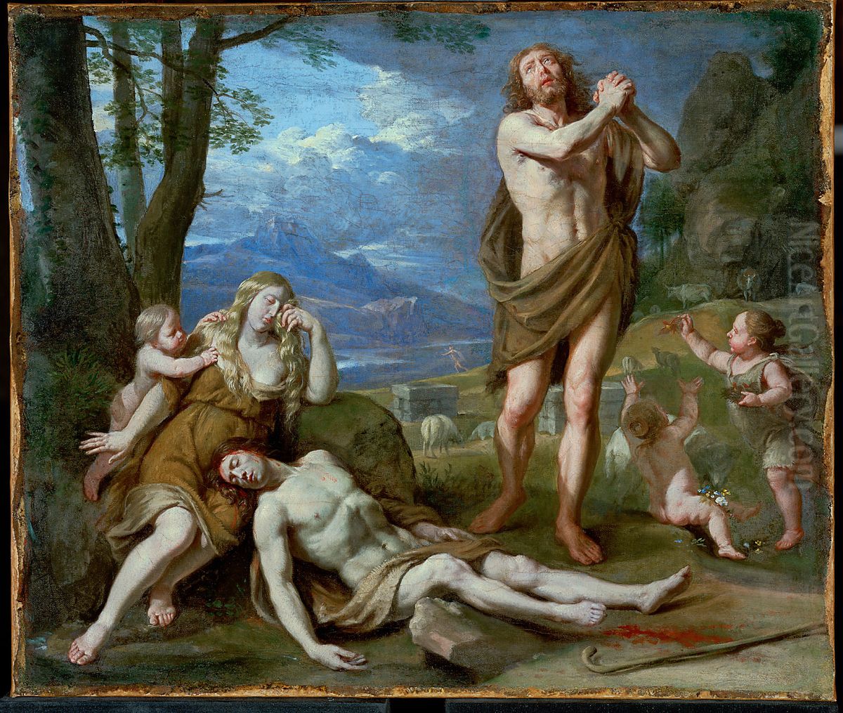 Beweinung Abels Oil Painting by Philippe de Champaigne