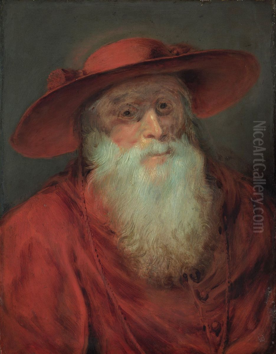 St. Jerome as a Cardinal Oil Painting by (studio of) Rubens, Peter Paul