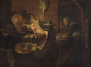 Old woman in the pantry