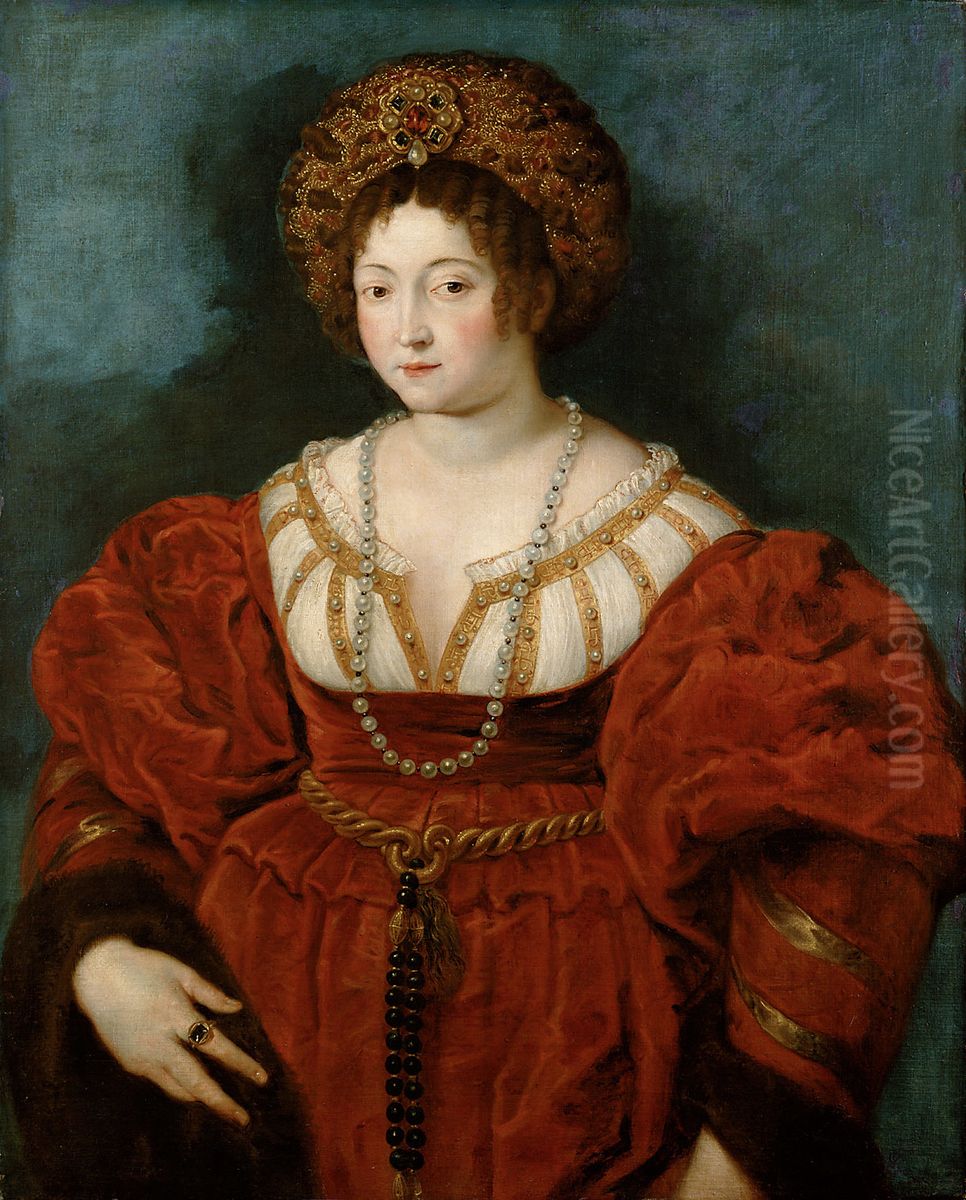 Isabella d'Este Oil Painting by (studio of) Rubens, Peter Paul