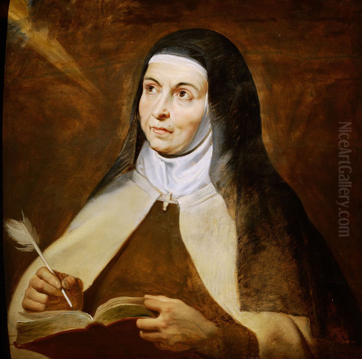 Theresa of Avila Oil Painting by (studio of) Rubens, Peter Paul