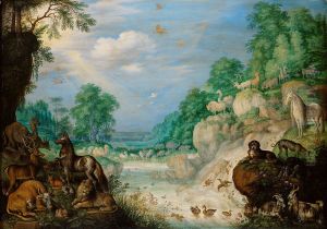 Paradies (Im Hintergrund: Der Sundenfall)