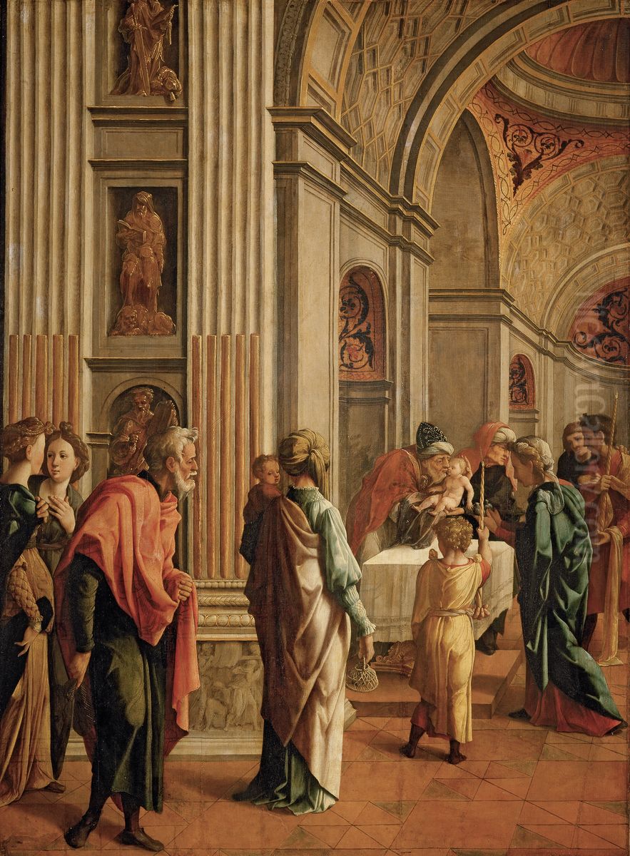 Darbringung Christi im Tempel Oil Painting by Jan Van Scorel Darbringung Christi im Tempel Oil Painting by Jan Van Scorel