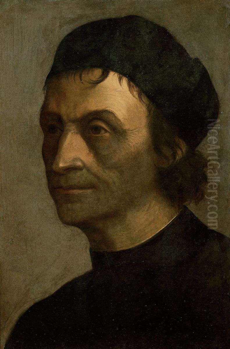 Bildnis eines Geistlichen des papstlichen Hofes Oil Painting by Sebastiano Del Piombo