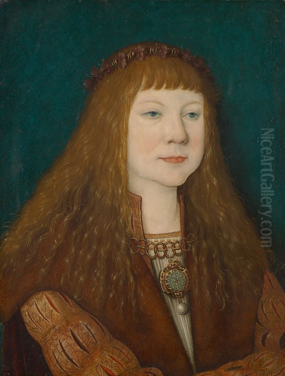 King Ludwig II of Hungary as a boy Oil Painting by Bernhard Strigel