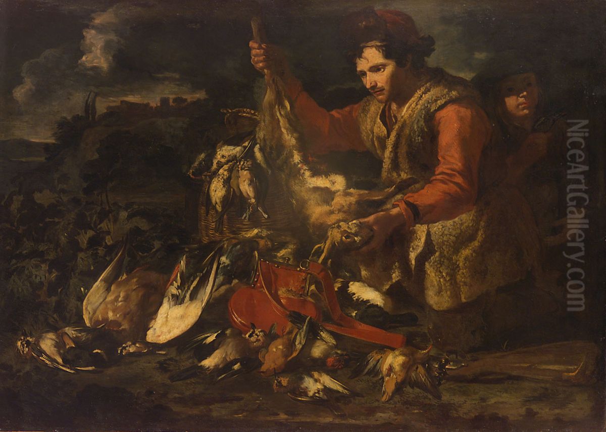Jagdbeute Oil Painting by Franz Werner Tamm