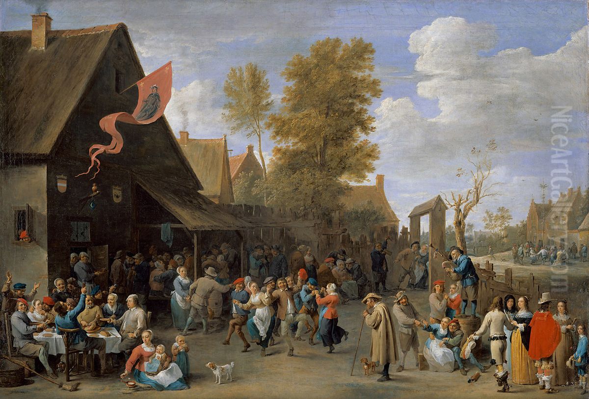 Bauernkirmes Oil Painting by David Teniers the Younger