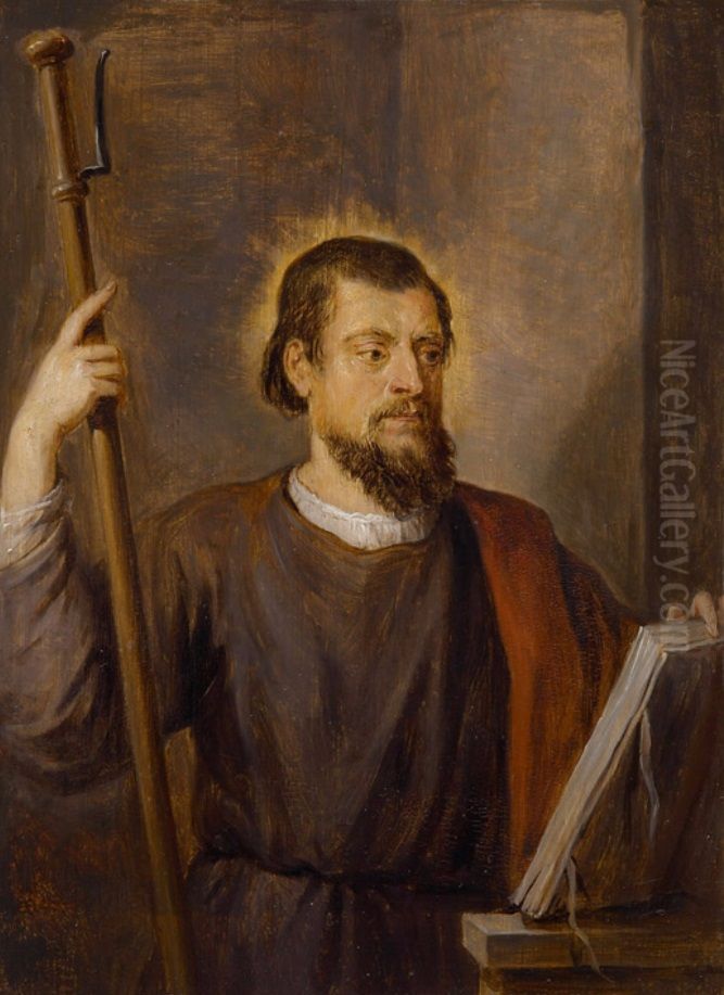 Copy of Titian's version of theOrator Francesco Filetto Oil Painting by Titian