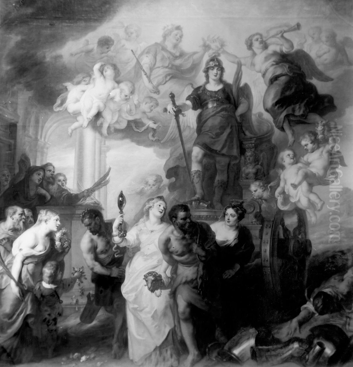 Ruckkehr des Friedens Oil Painting by Theodoor van Thulden