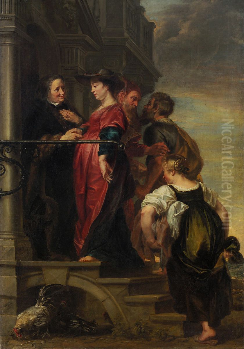 The Visitation Oil Painting by Theodoor van Thulden
