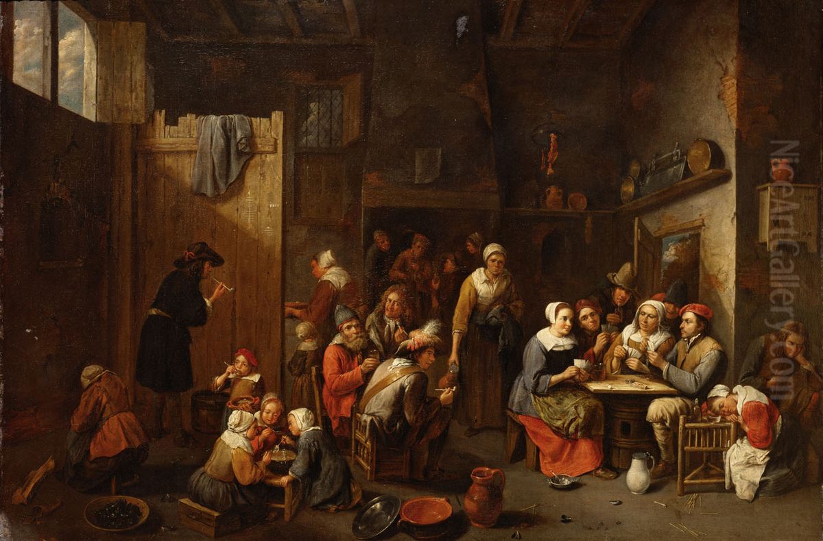 Bauernwirtschaft Oil Painting by Gillis van Tilborgh