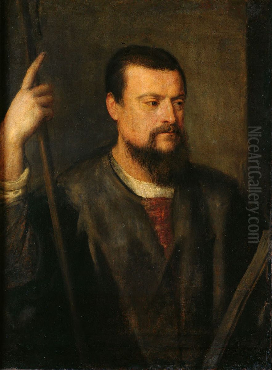 Der Orator Francesco Filetto (?) Oil Painting by Titian