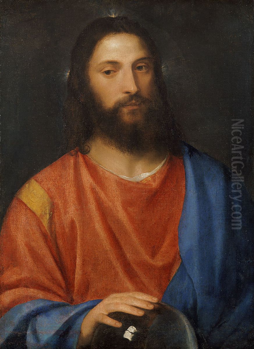 Christ with Globe Oil Painting by Titian